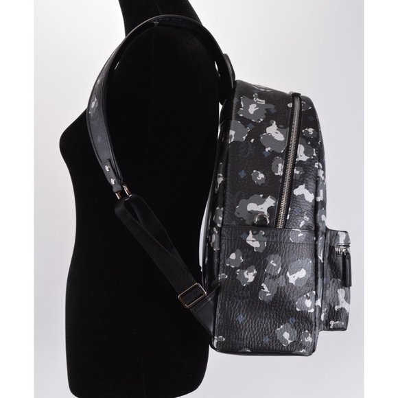 MCM Stark Floral Leopard Visetos Backpack Bag - Picture 5 of 11